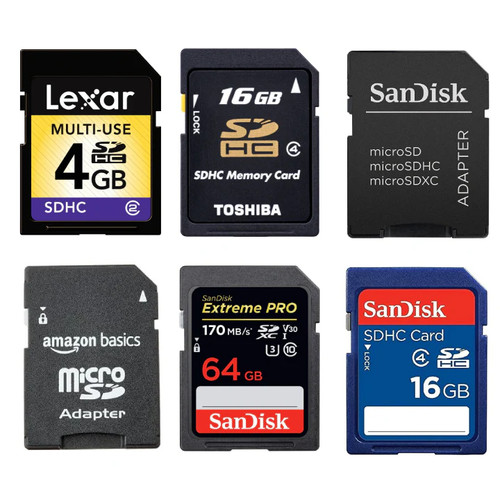 Scheda 16 64 gb e - sd,