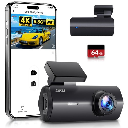 Gku dash cam auto uhd - 4k,