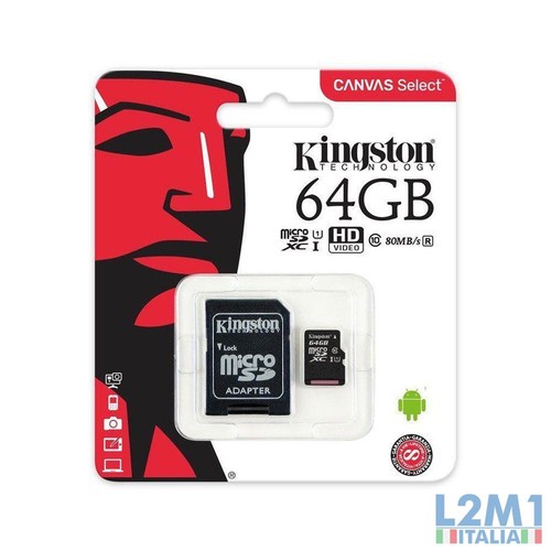 Kingston micro 64gb classe - kingston, sd
