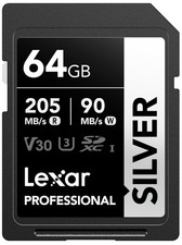 Lexar 64GB SD Card SILVER fino