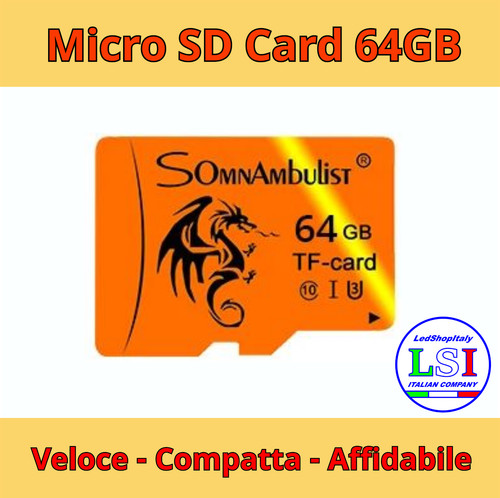 Scheda micro flash 64gb - sd,